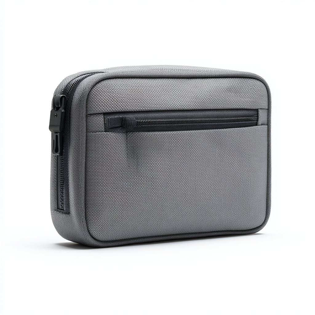 Munvo Portable Tech Organizer Pouch - Grey Nylon